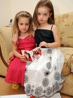 Sisters Jessica Hodgkiss, 4, and Grace Hodgkiss, 8
